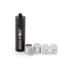Weezy Stash Tube aus Alumium in schwarz mit 4 Pods