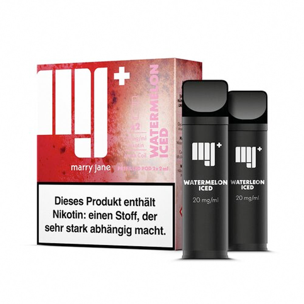 Marry Jane Kartusche mit Nikotin & CBD (2x2ml) - Watermelon Iced