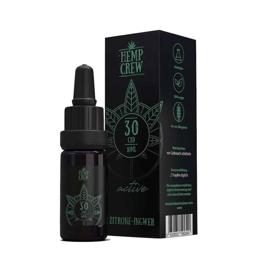 Hemp Crew ACTIVE - Zitrone-Ingwer 30 % CBD Öl